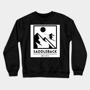 Saddleback maine usa ski Crewneck Sweatshirt